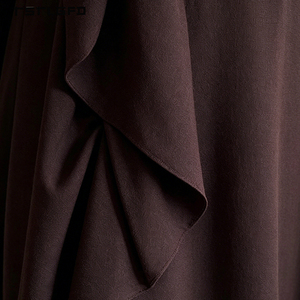 Women Lightweight Matte Chiffon Abaya Elasticated <b>Flared</b> Cuff Long Sleeve Modest Muslim Casual Daily Wear Maxi Dress Multi Color - Product Image 5