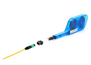 La migliore vendita One Click FTTH fibra ottica pulitore fibra utensile adatto per MPO connettore fibra penna pulita