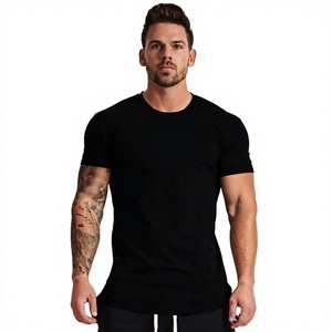 Camiseta de Verano para Hombre, Informal, Estampada, de Algodón, Manga Corta, Deportiva, para Gimnasio, Correr, Ajuste Regular, Estilo Hip Hop - Product Image 3