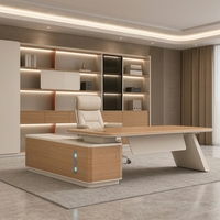 Poste de travail moderne, mobilier de bureau de direction de luxe, bureaux en L pour bureau, design de table de patron moderne, ensemble de bureau