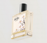 Bouteille de parfum colorée dégradé carré vide personnalisé 30ml 100ml 50ml bouteille de parfum en verre bouchon de pompe bouteille peinte par pulvérisation de soins de la peau