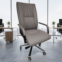 Foshan Chaise de bureau pivotante moderne de 200kg Mobilier de visiteur de qualité avec matériau en cuir synthétique pour salles de réunion Bureaux