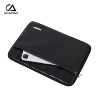 En stock sac de bureau en cuir PU mince pochette d'ordinateur étanche pochette d'ordinateur pour Macbook Air/Pro