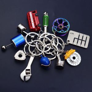 พวงกุญแจรถยนต์โลหะขายดี จี้โลหะรูปชิ้นส่วนรถยนต์ - Product Image 4