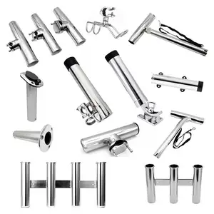 Accessories Fishing Sailboat Accessories High Strength 316 Stainless Steel Clamp On Rod Holder For Marine Boat