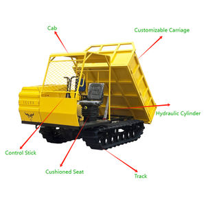 Autocaricante-Mini-Dumper piccolo camion cingolato di montagna motore Diesel Mini ribaltabile per la vendita - Product Image 6