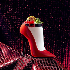 Vaso de Cóctel de Cerámica con Diseño de Taza Tiki, Estilo <span class=keywords><strong>Hawaiano</strong></span>, Zapatos de Tacón Alto Rojos para Mujer, 490 ml - Product Image 2