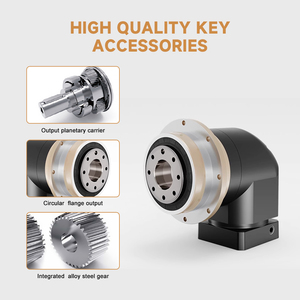 Reductor Planetario de Ángulo Recto con Salida Flangeada, Engranaje Helicoidal, Certificado ISO, Caja de Engranajes de Alto Torque 5-100 Nm 90 Grados para - Product Image 5