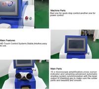 Mesin Las Serat 200w untuk Aplikasi Rumahan, Desain Perhiasan Mini DIY, Pendingin Air Biru, Keamanan Tinggi
