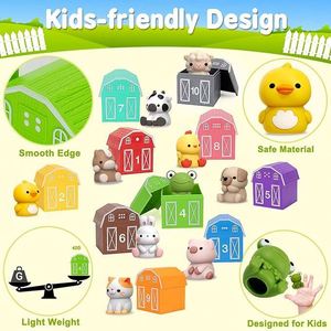 20 piezas de juguetes de animales de granja Montessori para contar, regalo de Navidad, cumpleaños, Pascua para bebés, niños y niñas - Product Image 5