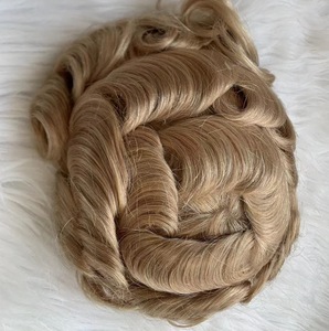 ท็อปเปอร์ผมผู้ชายแบบติดกาว ทอผมด้วยมือทั้งชิ้น สไตล์ยุโรปและอเมริกา สำหรับวัยกลางคนและผู้สูงอายุ  รับสั่งทำโลโก้ - Product Image 2