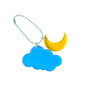 Porte-clés en acrylique Chenlong de Quanzhou, forme nuage, citron, croissant, mignon, transparent, cadeau personnel, lot en vrac - Product Image 4