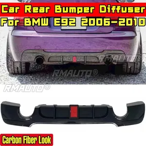 Kit de Carrocería para BMW E92 2006-2010, Protector de Parachoques Trasero con Aspecto de Fibra de Carbono, con Lámpara, Estilo MP, Protector de Parachoques, Accesorios para Automóviles - Product Image 1
