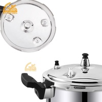 Autocuiseur en aluminium de 6 litres avec 6 systèmes de sécurité, fermeture du couvercle extérieur et couvercle de la marmite