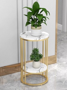 <span class=keywords><strong>Tavolino</strong></span> circolare moderno minimalista dorato con griglia di lusso Design salotto mobili per la casa con bordo in metallo - Product Image 2