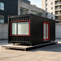 Maison préfabriquée en conteneur résistante aux tremblements de terre, maison mobile isolée en conteneur pour abri d'urgence et logement post-catastrophe