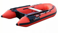 Bateau pneumatique pliable de 10 pieds avec accessoires complets, y compris pompe, sac et kit de réparation, adapté à 5 personnes.
