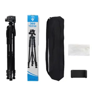 Braket tripod kamera ponsel, 1.7m stabil perjalanan portabel dapat disesuaikan ekonomis kamera SLR