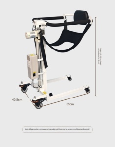 Lève-personne portable léger <span class=keywords><strong>pour</strong></span> le transfert de patients, chariot de transfert <span class=keywords><strong>pour</strong></span> <span class=keywords><strong>personnes</strong></span> âgées et handicapées - Product Image 6