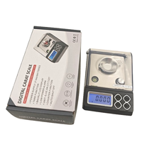 Balance de poche numérique haute précision 50g 0.001g en acier inoxydable, écran LCD rétroéclairé bleu, balance de laboratoire, balance à carats, directement de l'usine