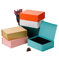 Prix d'usine, impression personnalisée, emballage cadeau de luxe en papier rigide magnétique, emballage pliable de haute qualité pour bougies avec fermeture à ruban de soie