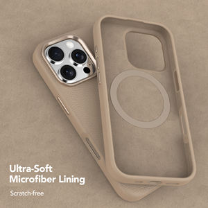 Soonleader Hot Force Vente Chaude PU Cuir + <span class=keywords><strong>Silicone</strong></span> Pare-chocs Magnétique Sans Fil Charge Mobile Téléphone Cas pour iPhone 16 Pro Max - Product Image 6