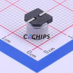 ตัวเก็บประจุอิเล็กโทรไลต์อะลูมิเนียมแบบ SMD รุ่น EEEHC1V220P ขนาด D6.3xL5.8 มม. 22uF 20% 35V 55mA-120Hz - Product Image 2