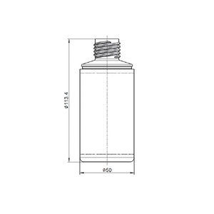 150ml Ø50 <b>Mini</b> LDPE HDPE Threaded Round <b>Bottle</b> Ridget Conical Seal Cap No Flat Nozzle For cosmetics or food - Product Image 3