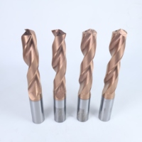Foret hélicoïdal en carbure de tungstène massif à refroidissement intégré pour CNC, outil de perçage CNC pour aluminium, fourniture directe usine