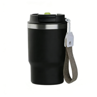 Tasses à café isothermes en acier inoxydable de 12 oz et 16 oz avec couvercle 2 en 1 pour les liquides chauds et froids à emporter