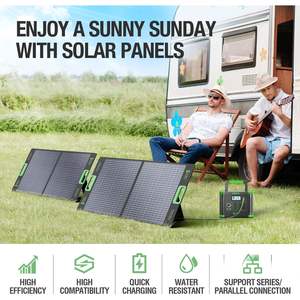 Panel Solar Portátil EBL de 100 W, 18 V, Plegable, Cargador Solar de Alta Eficiencia, Impermeable IP65, Estación de Energía, Cargador de Batería de 40 W y 20 W - Product Image 6