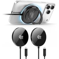 Support de Charge Magnétique Portable Qi2.2 25W à Charge Rapide avec Support Téléphone et Tapis de Charge Sans Fil pour iPhone Duo 18 17