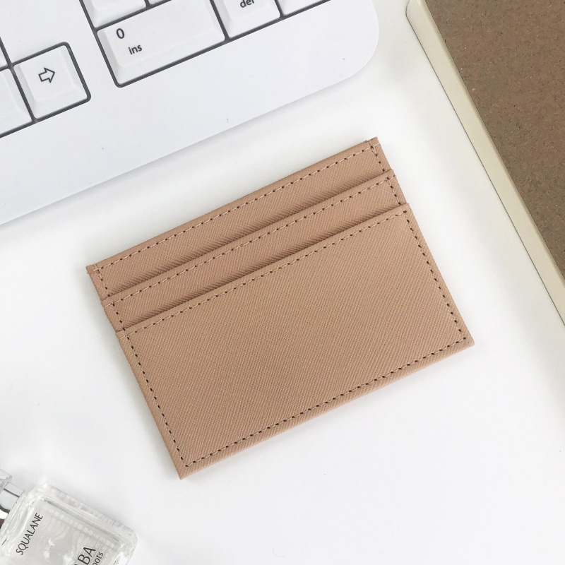 Porte-cartes beige