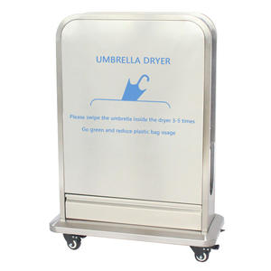201 스테인레스 스틸 사각형 모양의 우산 건조기 기계 젖은 우산 건조 보라색 패드 건조를위한 충전 포장 보라색 패드 - Product Image 2