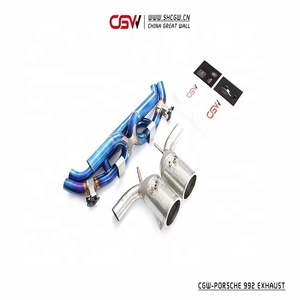 ท่อไอเสียไทเทเนียมแบบ Catback พร้อมรีโมทคอนโทรลสำหรับ 992 3.0T ปี 2020 พร้อมปลายท่อไอเสีย - Product Image 4