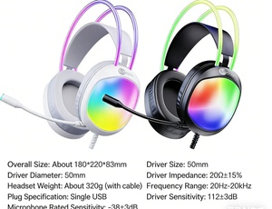<span class=keywords><strong>Casque</strong></span> de jeu OEM Lecoo HT410 RGB avec son surround <span class=keywords><strong>virtuel</strong></span> 7.1, <span class=keywords><strong>casque</strong></span> USB avec micro <span class=keywords><strong>pour</strong></span> les joueurs de <span class=keywords><strong>jeux</strong></span> FPS et les utilisateurs d'ordinateurs - Product Image 2