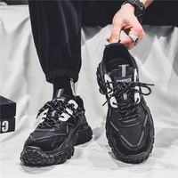 Sepatu Sneakers Pria Musim Dingin Berbahan Mesh Bernapas, Cocok untuk Semua Olahraga, Santai, Lari, Sol Tebal, Sepatu Pria Model Daddy