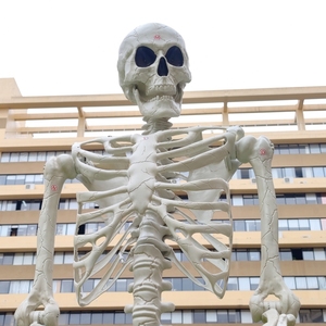 Decoración de Halloween para Exteriores, Esqueleto Gigante de 3 Metros con Ojos LED, Espeluznante y Terrorífico - Product Image 2