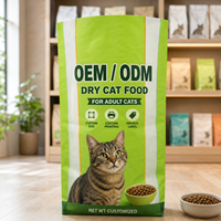Saco Tejido de PP Laminado BOPP con Costura Trasera Impermeable, Color Personalizado, 10kg 15kg 25kg, para Alimento de Mascotas