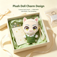Porte-clés en peluche personnalisé, mignon et artistique, tirette de fermeture éclair, ornement de sac, décoration de cartable pour enfants, bibelot fantaisie pour accessoire quotidien décontracté