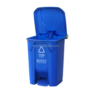 100L Manufacturer Sun Proof Household Pedal Type Garbage Indoor Recycle Bins Trash Can