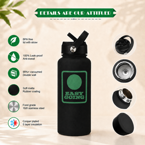 Custom Logo Stainless Steel Vacuum Insulated <b>Straw</b> Tumbler with Leakproof Lid Large Capacity BPA Free in Multiple Colors - Product Image 3