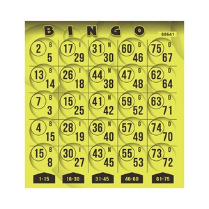 Manufacture New Pull Tab Bingo Printing Reusable Number Bingo Cards Paper Custom Bingo Cards - Product Image 1
