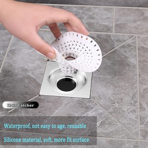 Cubierta de Ducha de Silicona Fácil de Limpiar, Atrapa Cabellos de Grado Alimenticio, Filtro de Ducha de Silicona para Baño y Cocina - Product Image 5