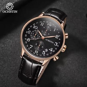 Đồng hồ đeo tay Ochstin 6050c cho Nam Đồng hồ dạ quang dây da thật đồng hồ đeo tay phong trào thạch anh Nhật Bản Đồng hồ thời trang Nam thương hiệu hàng đầu - Product Image 6