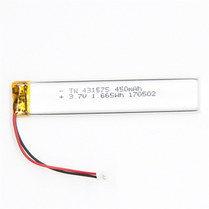 Tùy chỉnh 431575 Pin Lithium <span class=keywords><strong>3.7V</strong></span>, Pin 450mAh thêm tấm và dây cho pin 431575 - Product Image 3