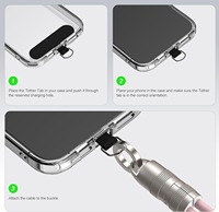 Cable de Carga Rápida de 60W USB C a USB C, Cable de Transferencia de Datos, Cordón para Teléfono Celular