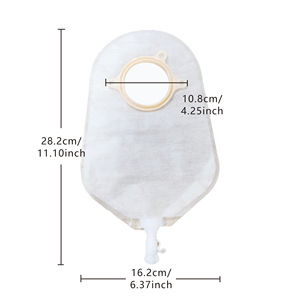 <span class=keywords><strong>Bolsa</strong></span> <span class=keywords><strong>de</strong></span> <span class=keywords><strong>Urostomía</strong></span> Zodelo, Consumible Médico con Certificación CE, <span class=keywords><strong>de</strong></span> Dos Piezas, Transparente, para Adultos, Hidrocoloide, Anti-Reflujo, para Ileostomía - Product Image 2