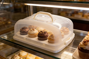 กล่องใ<span class=keywords><strong>ส</strong></span>่คัพเค้กทรงสี่เหลี่ยมผืนผ้า <span class=keywords><strong>ส</strong></span>ีสัน<span class=keywords><strong>ส</strong></span>ดใ<span class=keywords><strong>ส</strong></span> เป็นมิตรกับสิ่งแวดล้อม ผลิตจากพลา<span class=keywords><strong>ส</strong></span>ติก PP เกรดอาหาร <span class=keywords><strong>ราคา</strong></span>โรงงาน อุปกรณ์จำเป็นสำหรับการขน<span class=keywords><strong>ส</strong></span>่งคัพเค้ก - Product Image 4