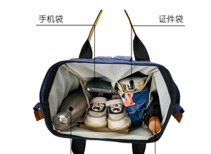 Hot Selling New Design Large Capacity Waterproof Daily Multifunctional Custom Prints Diaper <b>Nappy</b> Backpack <b>Bag</b> Mommy <b>Bag</b> - Product Image 4